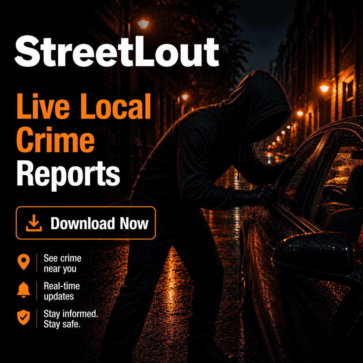 StreetLout — live local crime reports app